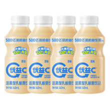 PLUS会员:蒙牛 优益C 乳酸菌饮料 原味340ml*4瓶*2件+赠同款2件43.14元（含赠合10.79元/件）