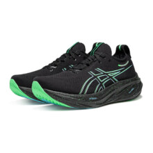 13号20点：ASICS 男鞋缓震跑鞋耐磨运动鞋回弹透气跑步鞋 GEL-NIMBUS 26 黑色/蓝色888元