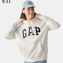plus会员：Gap 男女贴布绣logo连帽衫89元、包邮