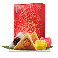 五芳斋中华老字号 嘉兴特产粽子礼盒 妙笔糕粽礼盒800g107.46元（合35.82元/件）