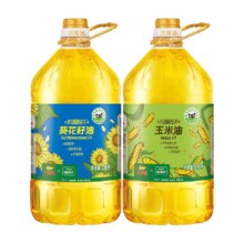 金龙鱼 葵花籽油玉米油 3.68L*2 家庭装64.9元+300淘金币（需领券）