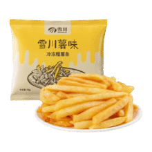 雪川食品薯条空气炸锅500g 薯味粗薯-原味9.67元/件