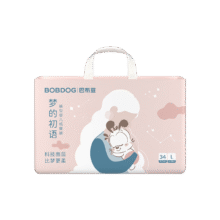 巴布豆（BOBDOG）梦的初语拉拉裤L号34片尿不湿【品牌直供 安心品质】88.45元（需领券，合29.48元/件）