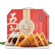 五芳斋粽子礼盒中华老字号 端午节嘉兴肉粽子礼品棕子蛋黄肉粽团购送礼 经典五芳礼盒1680克139元