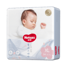 PLUS：好奇（Huggies）奢透呼吸纸尿裤XL34婴儿纸尿裤尿不湿干爽透气49.31元（PLUS）