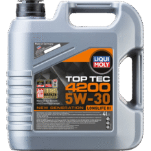 力魔（LIQUI MOLY）德国原装进口 顶技4200机油 5W-30 SP/C2C3 4L 汽车用品414.4元