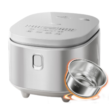 美的（Midea）电饭煲 0涂层电饭锅4升 316L不锈钢内胆3-4人家用多功能无涂层微压智能预约MB-RE476S215.91元(需国补 plus会员)