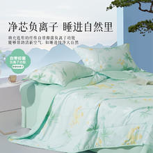 百丽丝 茶氨酸抗菌空调被 150cm*200cm 茶氨酸绿净芯负离子35元
