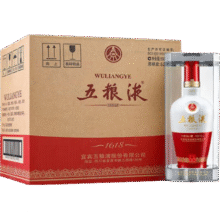 五粮液 1618  2023年-2025年 浓香型白酒 52度 500ml*6 原箱 年份随机5563.6元