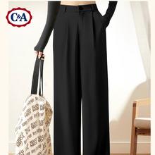 C&A 女士时尚长裤 10150923494857 黑 M