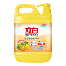 立白柑橘柠檬双重精华洗洁精1kg去油A类食品用洗涤灵洗涤剂洗洁剂6.41元