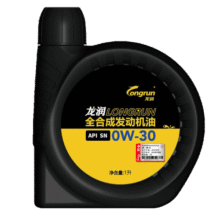 龙润润滑油旗舰系列SN PLUS级含PAO汽机油 0W-30  1L 汽车保养25.9元 (券后省0.9)