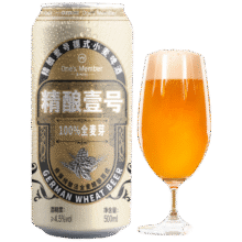1号会员店（One's Member） 精酿壹号 德式小麦白啤酒500mI*24罐 进口酒花 端午节送礼366元（合91.5元/件）