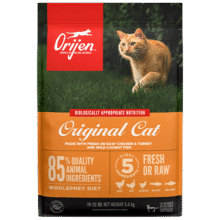 Orijen渴望猫粮 成猫幼猫干粮 全价通用无谷原味鸡肉进口5.4kg402.05元
