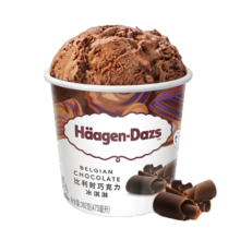 哈根达斯（Haagen-Dazs）【杨幂同款】比利时巧克力口味大桶冰淇淋473ml 家庭装100元 (月销1w+)