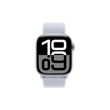 16日20点、政府补贴：Apple/苹果 Apple Watch Series 10 银色铝金属表壳 青云色回环式运动表带1869.15元