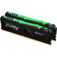 金士顿（Kingston）FURY 32GB(16G×2)套装 DDR4 3200 台式机内存条 Beast野兽系列 RGB灯条 骇客神条559元 (月销9000+)