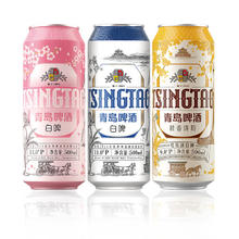青岛啤酒 TSINGTAO 清仓特价‼️精酿全麦白啤礼盒 白啤+樱花+桂花 500mL＊10罐 赠白啤杯61.33元