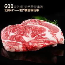 龍江和牛 LONGJIANG WAGYU 和牛牛排原切眼肉1000g/5盒 雪花牛肉（折合47.8元/盒）券后239元