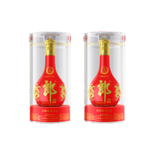 郎酒 红花郎十五（15）陈酿53度酱香型白酒 53度 500mL 2瓶 （配礼品袋）760元（需领券 合380/瓶）