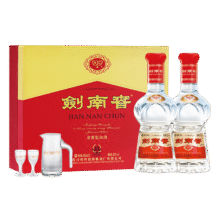 剑南春 水晶剑 52度 500ml*2瓶  双支礼盒 浓香型白酒829.62元
