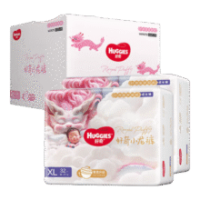 好奇（Huggies）小龙裤拉拉裤皇家御裤成长裤婴儿尿不湿新老包装随机发 多仓直发 拉拉裤XL64片【12-17kg】136元 (月销2000+)