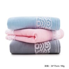 三利 三利 纯棉三条装毛巾 花花边界面巾29.9元