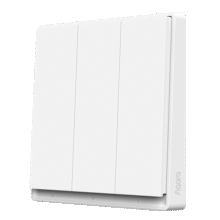 Aqara绿米联创 智能开关E1零火三键 遥控开关 已接入米家/HomeKit 白色105元