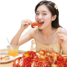 麻辣小龙虾尾25年鲜活小龙虾现做加热即食龙虾球 250g/盒*10盒49.9元