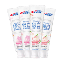 佳洁士（CREST）香氛锁白牙膏美白去黄去渍防渍含氟防蛀清新口气亮白家庭家用囤货 【人气】雪樱85g*2+白桃85g*229.9元（需领券）