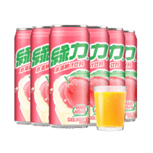 绿力台湾果汁饮料水蜜桃红芭乐番石榴柠檬维c水果味饮品露营小聚果汁 【水蜜桃汁】490ml*6罐20元（需领券）