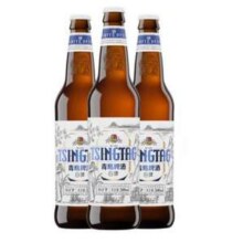 青岛啤酒 10度全麦白啤 500ml*12瓶*2箱 送白啤330mL*6罐127元（63.5元/件）