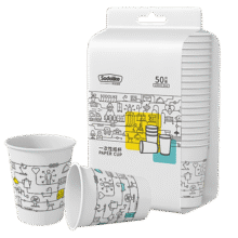 Sodolike 加厚商务纸杯加厚防漏无蜡100只商用整箱批8盎司 100只装9.9元