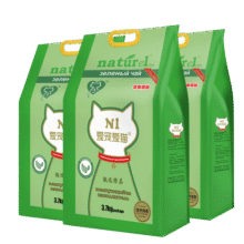 N1 爱宠爱猫N1甄红茶甄绿茶豆腐猫砂不易粘底结团紧实可冲厕所 甄茶系列 【2.0】甄绿茶豆腐砂3.7kg*3包85元