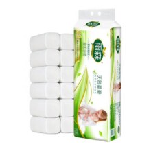 雨森（YUSEN）妇婴卷纸6层加厚卫生纸家用厕纸无芯卷纸 12卷700g6元（需领券）