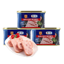 梅林（MALING）午餐肉罐头儿童火腿午餐肉肠火锅食材开罐即食方便食品应急储备 可口【198g*4罐】26.9元 (券后省33)