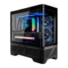 瓦尔基里（VALKYRIE）VK03-M LITE BLACK 黑色 M-ATX 游戏电脑台式机箱 支持360水冷 曲面玻璃270°海景房188.06元