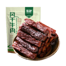 蒙都 风干牛肉干 原味488g 约七成风干 袋装 休闲零食 肉干肉脯 清真109元 (月销1w+)