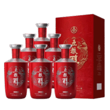 五粮液股份 五粮醇 红装 浓香型白酒 50度 500mL*6瓶 整箱装355元 (月销2000+)