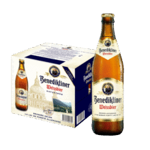 百帝王（Benediktiner）修道院 小麦白啤酒 500ml*12瓶 整箱装 德国原装进口139元 (月销2000+)