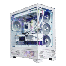 plus：瓦尔基里（VALKYRIE）VK03 WHITE 白色 ATX 游戏电脑台式机箱 支持360水冷 6.2吋触摸屏 270°海景房753.96元（合376.98元/件）