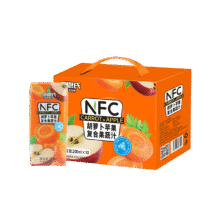 佰恩氏（BAIENSHI）胡萝卜苹果汁100%NFC纯果汁果蔬菜汁0脂无添加饮料 200ml*10瓶185.64元（需领券，合46.41元/件，需领券PLUS会员）