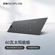 ECOFLOW 正浩 太阳能电池板60W光伏发电板家用户外露营折叠便携充电297.5元