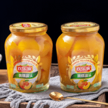 HUANLEJIA  欢乐家 黄桃水果罐头900g*2瓶￥21.90 比上一次爆料降低 ￥3