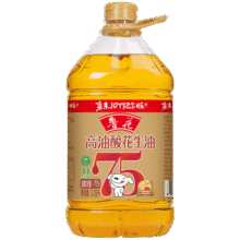 鲁花 食用油  5S压榨 高油酸花生油3.09L 油酸含量大于75%119.9元 (月销1w+)