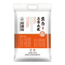 裕道府 生态五常大米10kg 东北大米20斤 家庭装团购送礼 2024年新米80.88元（需plus会员）