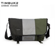TIMBUK2邮差包斜挎包经典拼色信使包时尚潮包休闲包男环保料运动 音速黑/枪灰/军绿色 S529元 (券后省30)