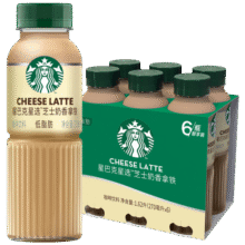 星巴克（Starbucks）星选即饮咖啡饮料瓶装 低脂轻享 轻巧便携 270ml*6瓶 芝士奶香55元