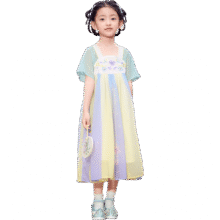 巴拉巴拉女童连衣裙2024儿童裙子夏季刺绣国风汉服襦裙新中式20822411106977.68元（需领券）