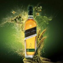 Johnnie Walker 尊尼获加 绿方绿牌15年 调配麦芽苏格兰威士忌 750mL新低187.22元包邮